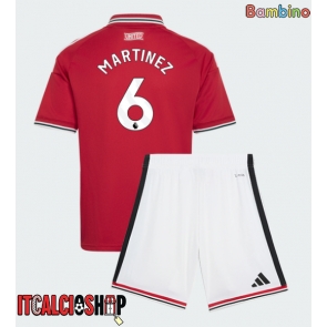 Manchester United Lisandro Martinez #6 Prima Maglia Bambino 2026-27 Manica Corta (+ Pantaloni corti)